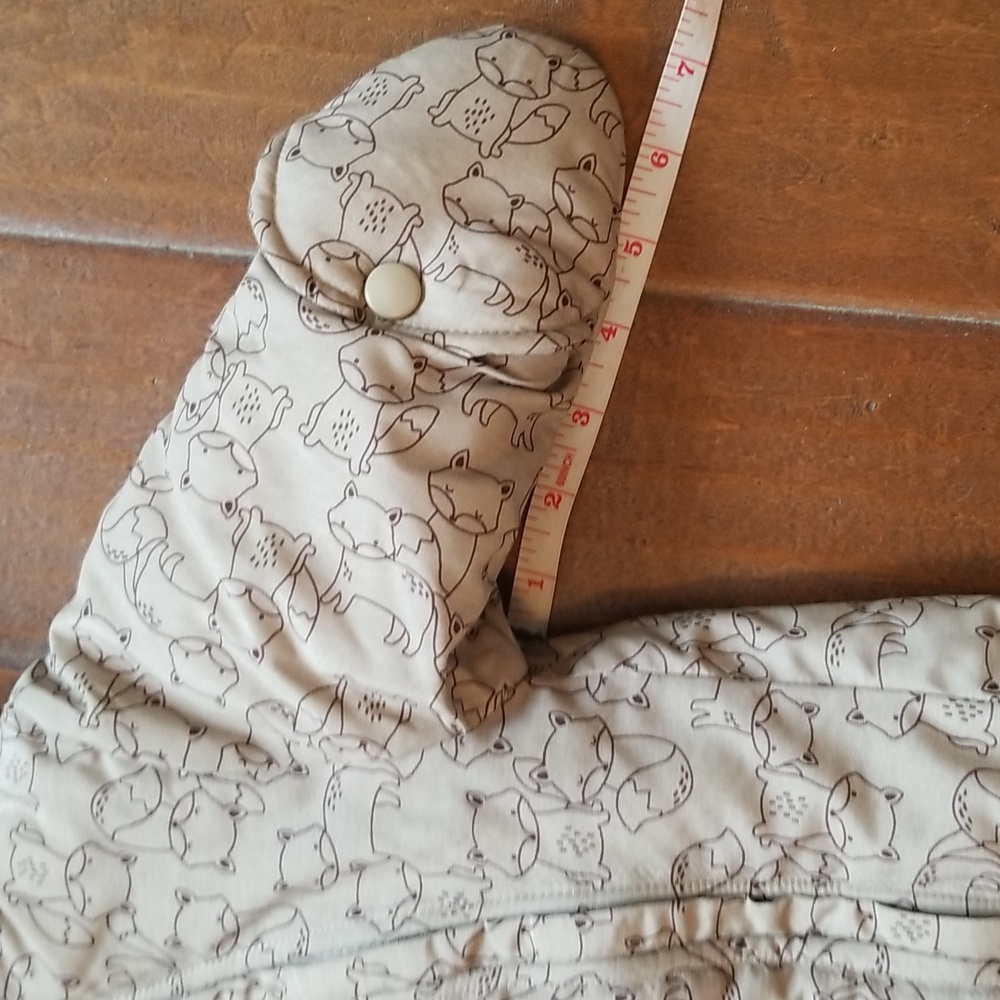 Carters Baby Sack Tan Brown Fox Print Car Seat Coat - Picture 4 of 10